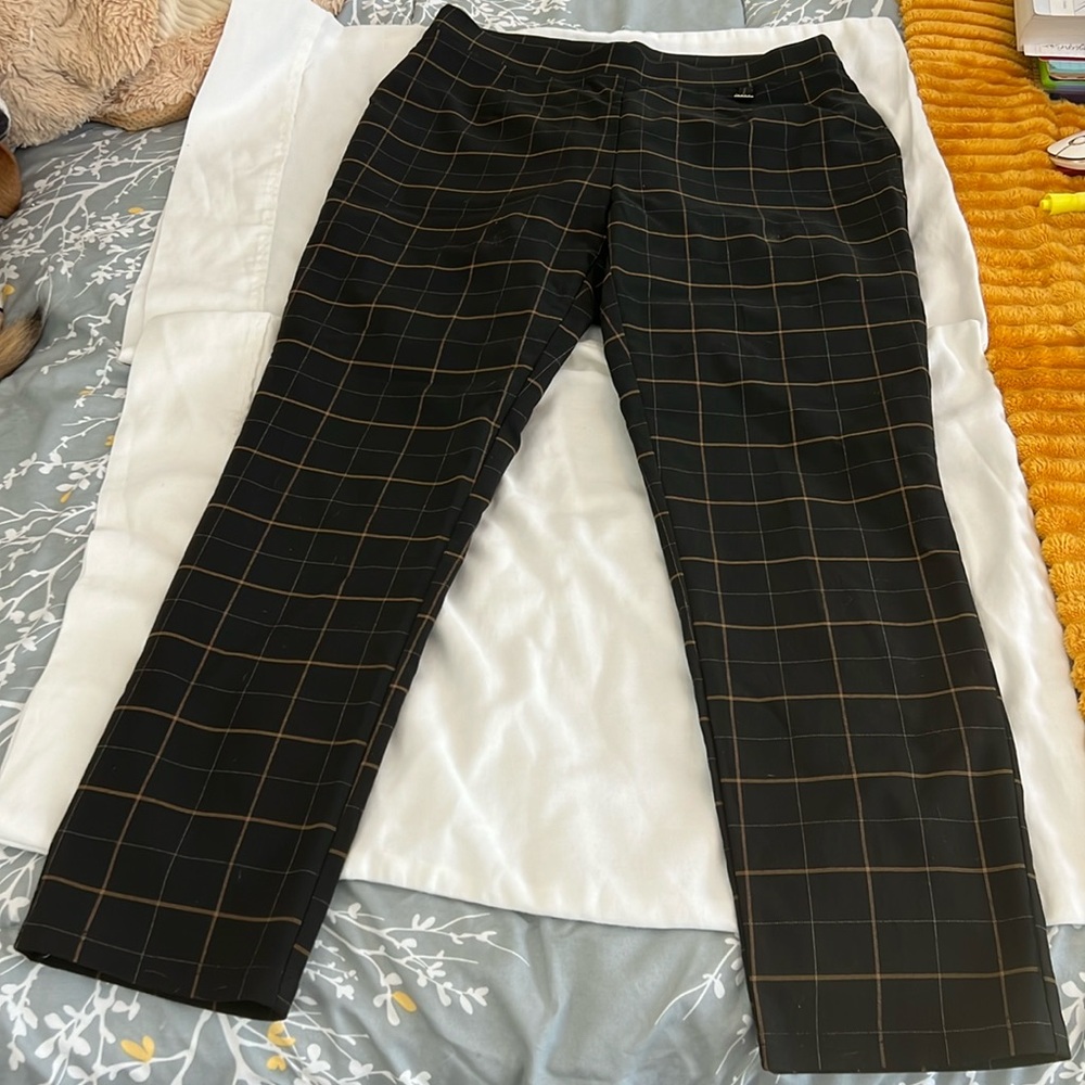 DKNY Plaid ankle pants